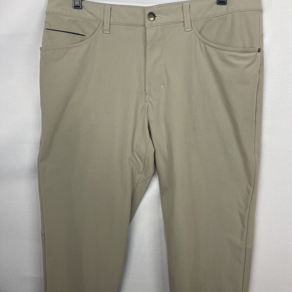 Lululemon Men's ABC Pants Size 33 Beige/Tan Warpstreme Stretch M5426SA - Picture 5 of 14